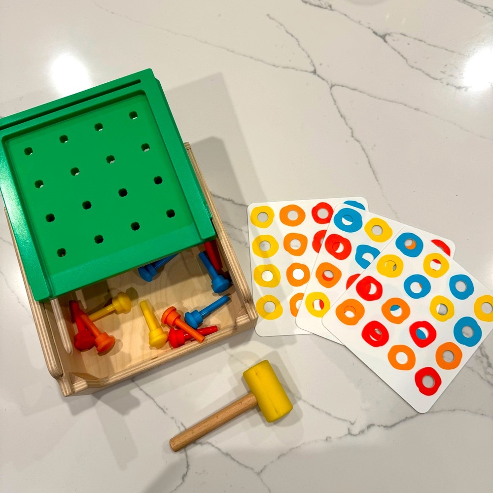 Colorful Hammer and Peg Learning Toy Set